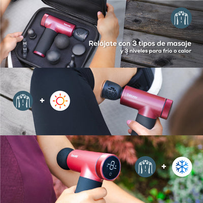 Pistola de masaje caliente y fría MG195BF2025 limited edition cherry - Marca Beurer