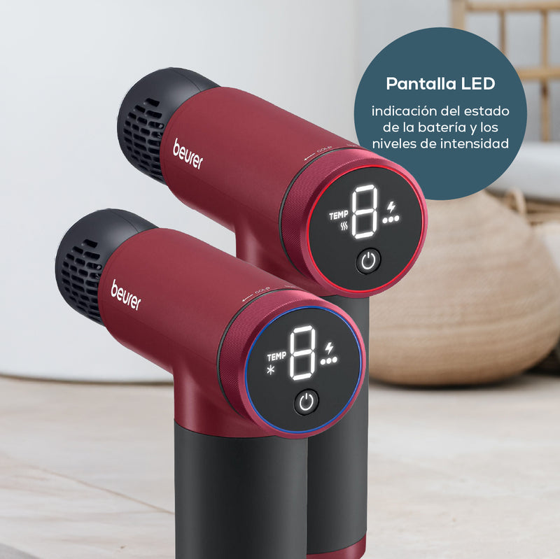 Pistola de masaje caliente y fría MG195BF2025 limited edition cherry - Marca Beurer