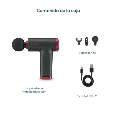 Pistola de masaje compacta MG89BF2025 limited edition cherry - Marca Beurer