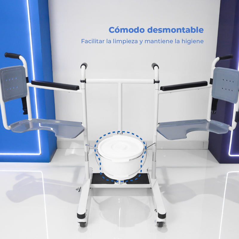 Silla de Transferencia Hidráulica con Elevador y Cómodo STWC01 - Marca Handy