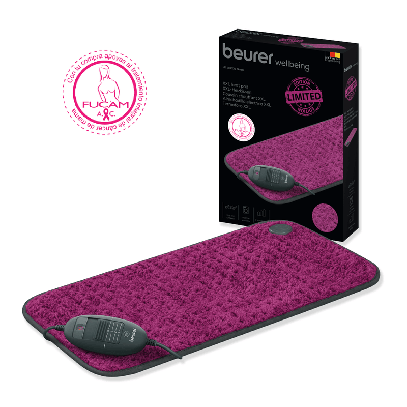 Almohadilla HK123 Térmica Extra Grande con 3 Niveles de Calor, Superficie Suave y Lavable Edición Limitada / HK123 Marca Beurer