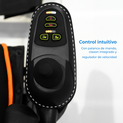 Silla De Ruedas Eléctrica con Estructura de Metal, Neumáticos Reforzadas y Modo Manual y Eléctrico / S500 Marca Handy