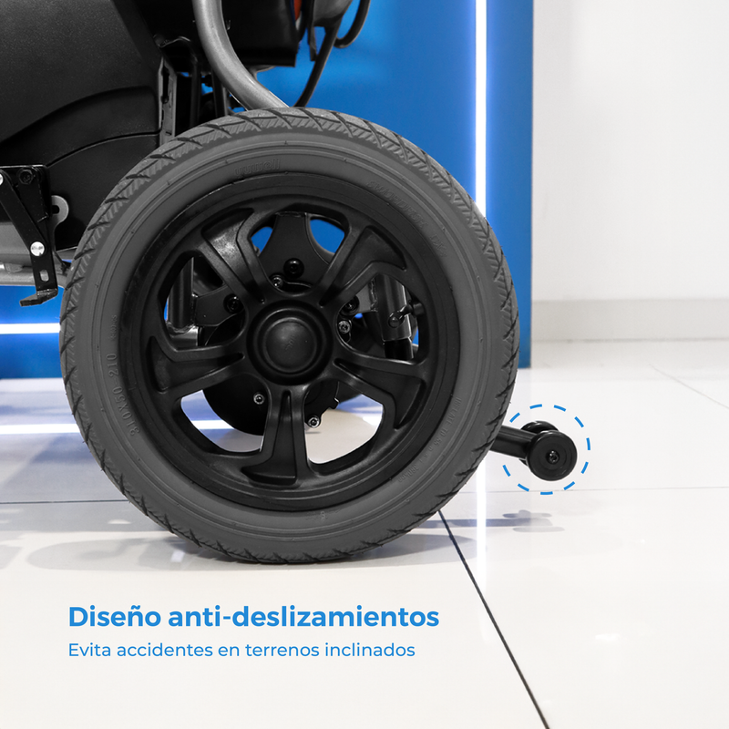 Silla De Ruedas Eléctrica con Estructura de Metal, Neumáticos Reforzadas y Modo Manual y Eléctrico / S500 Marca Handy