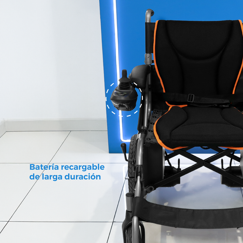 Silla De Ruedas Eléctrica con Estructura de Metal, Neumáticos Reforzadas y Modo Manual y Eléctrico / S500 Marca Handy