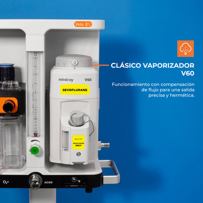 Máquina de Anestesia VETA3X Edición Naranja 🟠 - Marca Mindray Animal Care