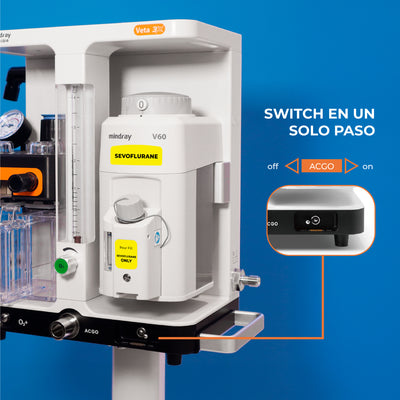 Máquina de Anestesia VETA3X Edición Naranja 🟠 - Marca Mindray Animal Care