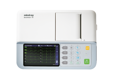 Electrocardiógrafo Portátil de 3 Canales, Pantalla 5 Pulgadas y Alta Resolución / BeneHeart R3 ECG Marca Mindray