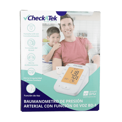 Monitor de presión arterial/baumanómetro digital con función de Voz BD-1 / Marca Checatek