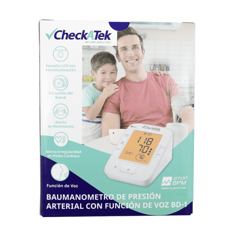 Monitor de presión arterial/baumanómetro digital con función de Voz BD-1 / Marca Checatek