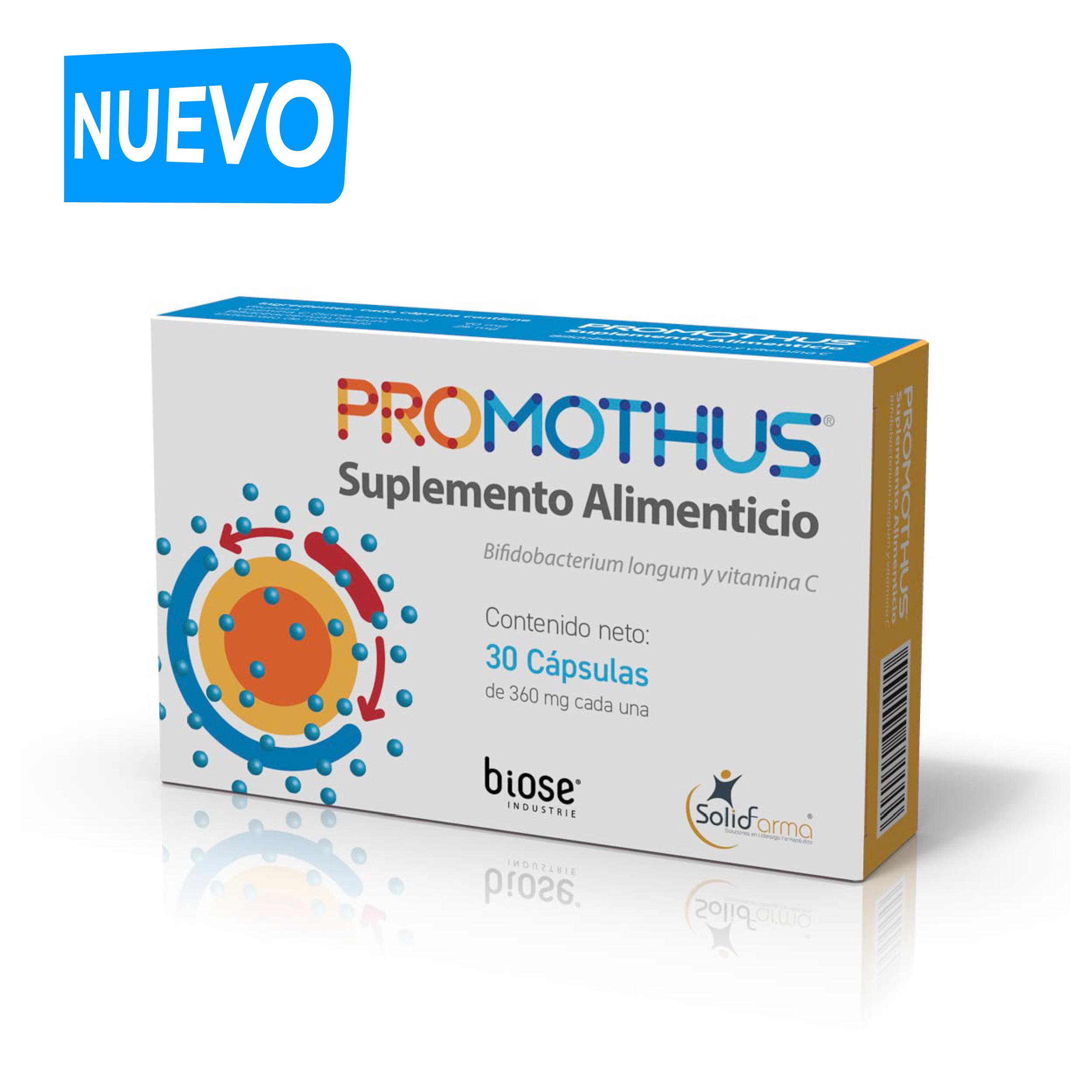 Suplemento alimenticio con probióticos | 360 mg | PROMOTHUS – HERGOM ...