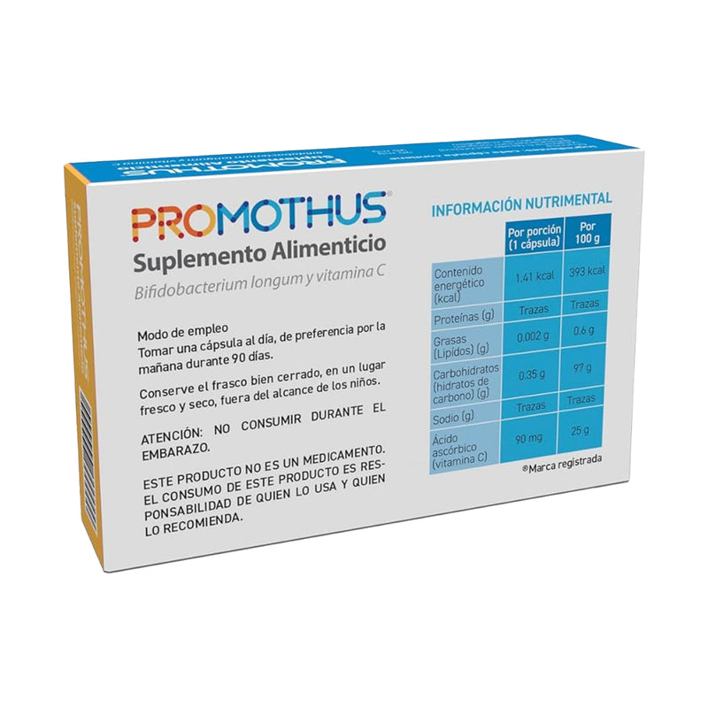 Tripack de PROMOTHUS 360 mg suplemento alimenticio de 30 cápsulas con longum y vitamina C