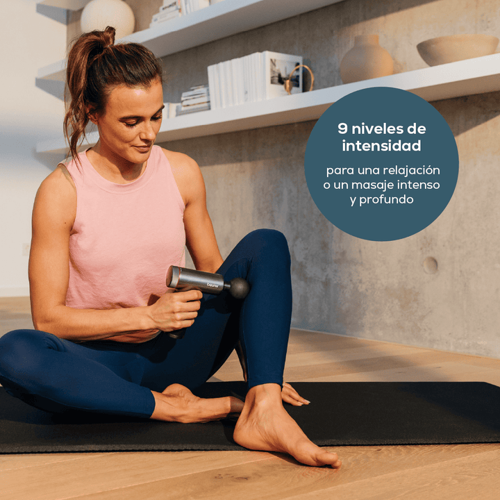 Pistola masajeadora por golpeteo con función frío/calor MG195