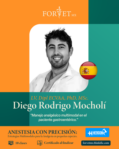 Curso: ANESTESIA CON PRECISIÓN: Estrategias Multimodales para la Analgesia en pequeñas especies. 🐾💉