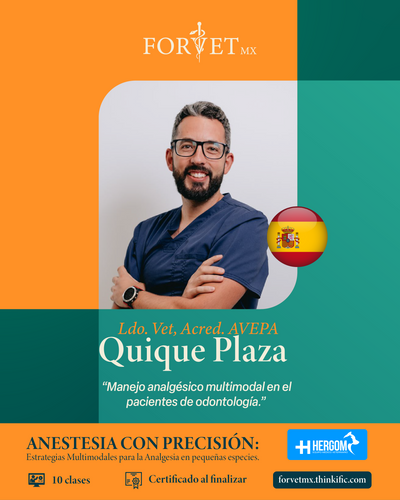 Curso: ANESTESIA CON PRECISIÓN: Estrategias Multimodales para la Analgesia en pequeñas especies. 🐾💉
