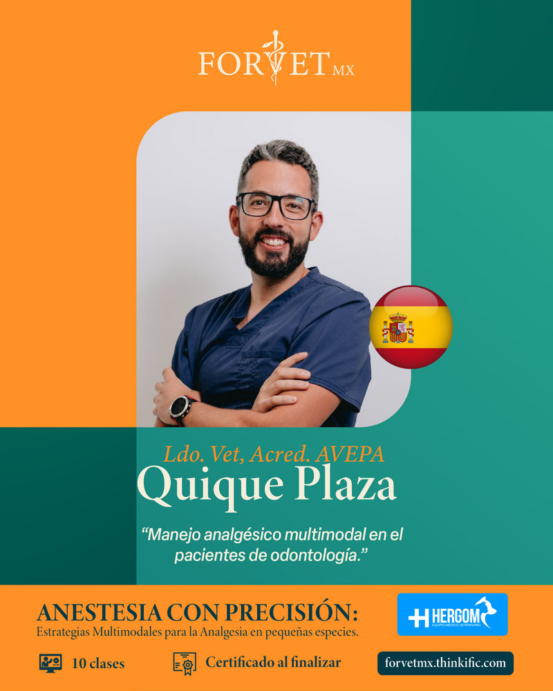 Curso: ANESTESIA CON PRECISIÓN: Estrategias Multimodales para la Analgesia en pequeñas especies. 🐾💉