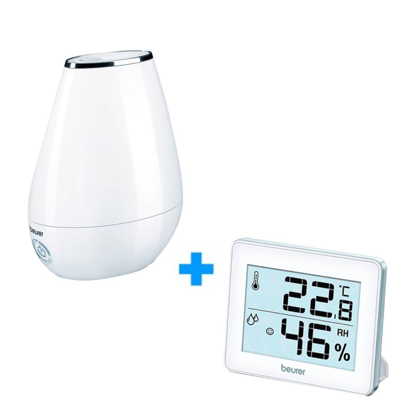 Kit Difusor Humidificador de ambiente LB37 + Termóhigrometro Digital HM16 - Marca Beurer