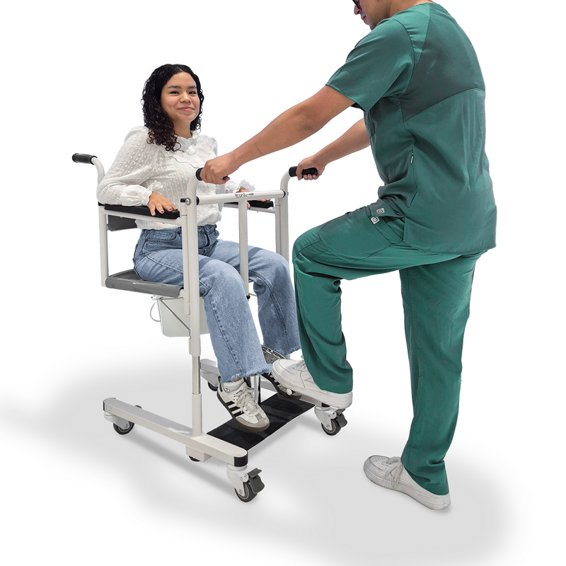 Silla de Transferencia Hidráulica con Elevador y Cómodo STWC01 - Marca Handy