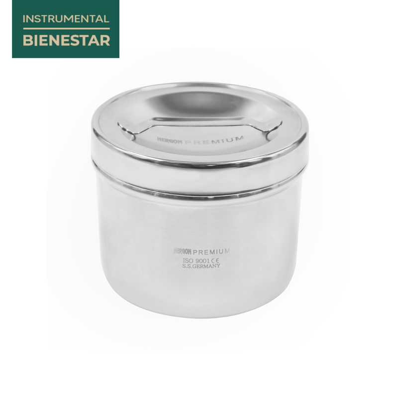 Torundero de acero inoxidable de 500ml - Marca Hergom Medical