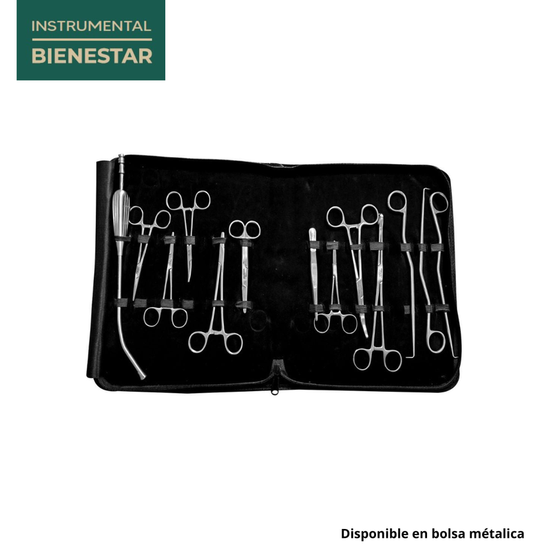 Instrumental para parto 13 Piezas "La Clínica es Nuestra" Bienestar de Alta Calidad - Marca Hergom Medical