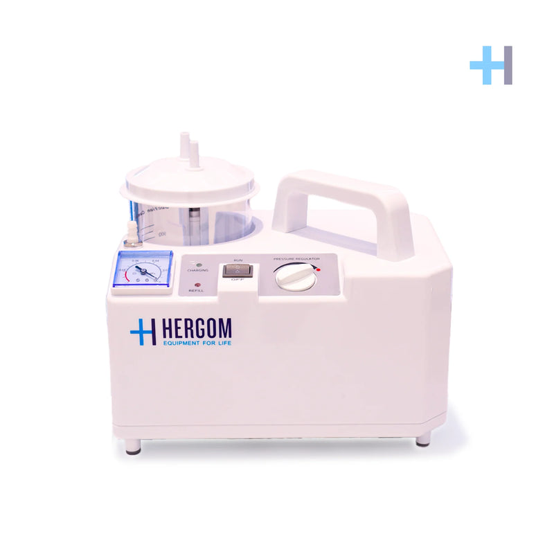 Aspirador de Flemas y Secreciones portátil de 18 L x minuto, Modelo 7E-A - Marca Hergom Aspiradores