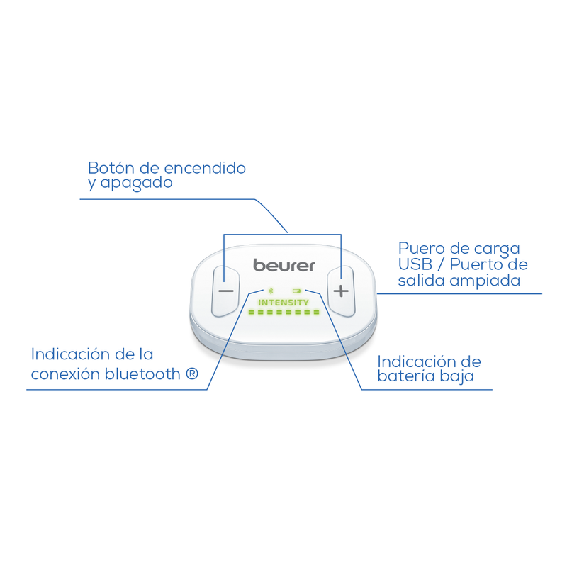 Electroestimulador y Masajeador Inalámbrico TENS/ EMS - EM70 Marca Beurer