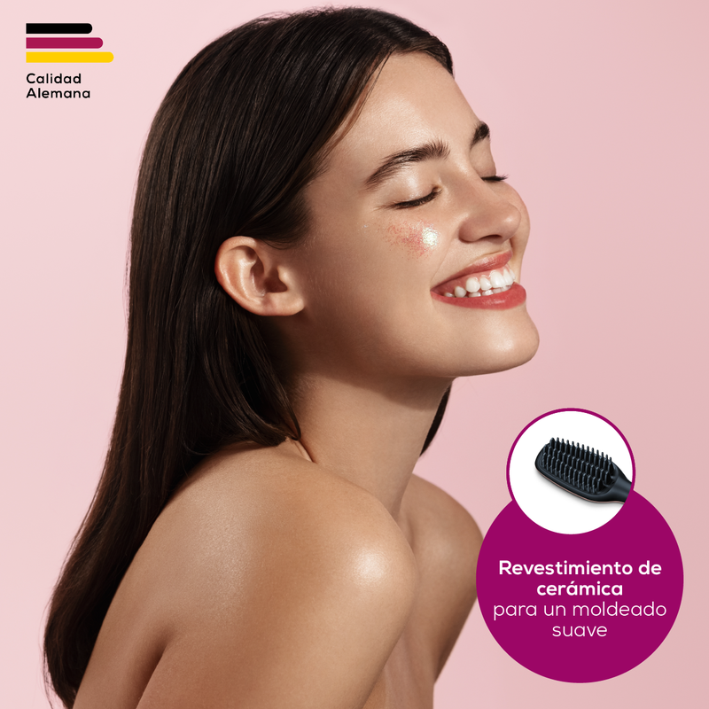 Cepillo Ionico Alisador Anti Frizz para el Cabello con Alisado Instantáneo para Más Brillo / HS60 Marca Beurer