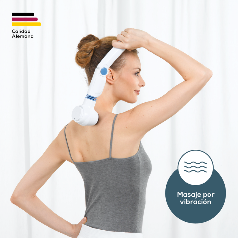 Masajeador portátil de vibración y masaje de calor por infrarrojos, 3 niveles de calor - Marca Beurer
