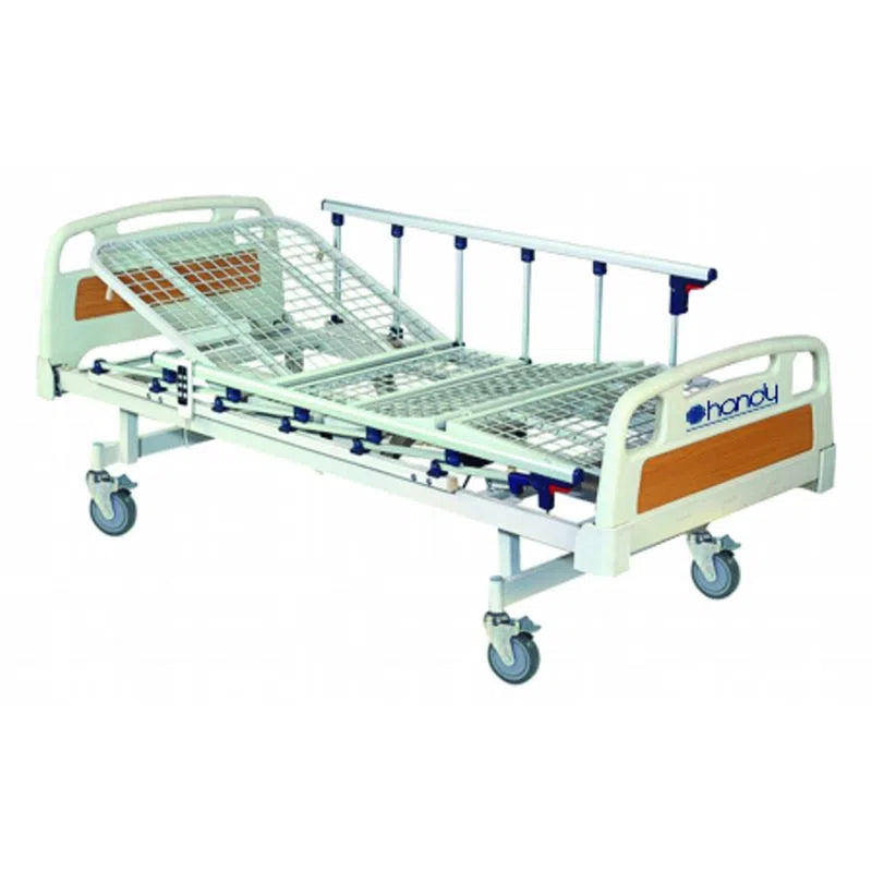 Cama de hospital eléctrica con 2 posiciones y base de rejilla - Marca Handy