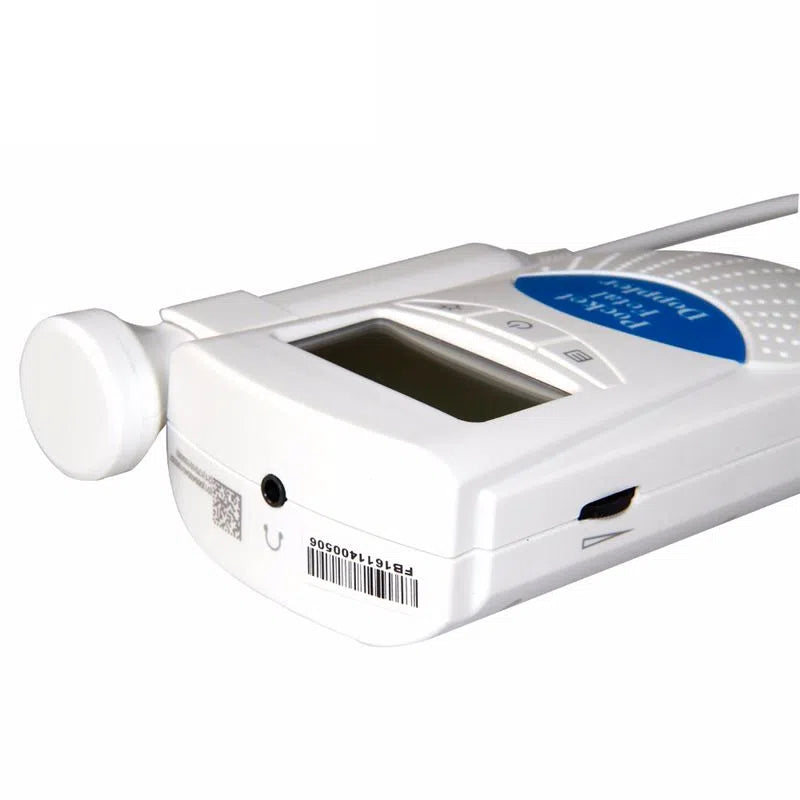 Doppler fetal portátil 3Mhz pantalla con bateria Alcalina LCD Hermed