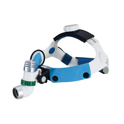 Lámpara frontal médica de 3W con estructura ajustable, 4 horas uso incluye estuche metálico - Marca Led View