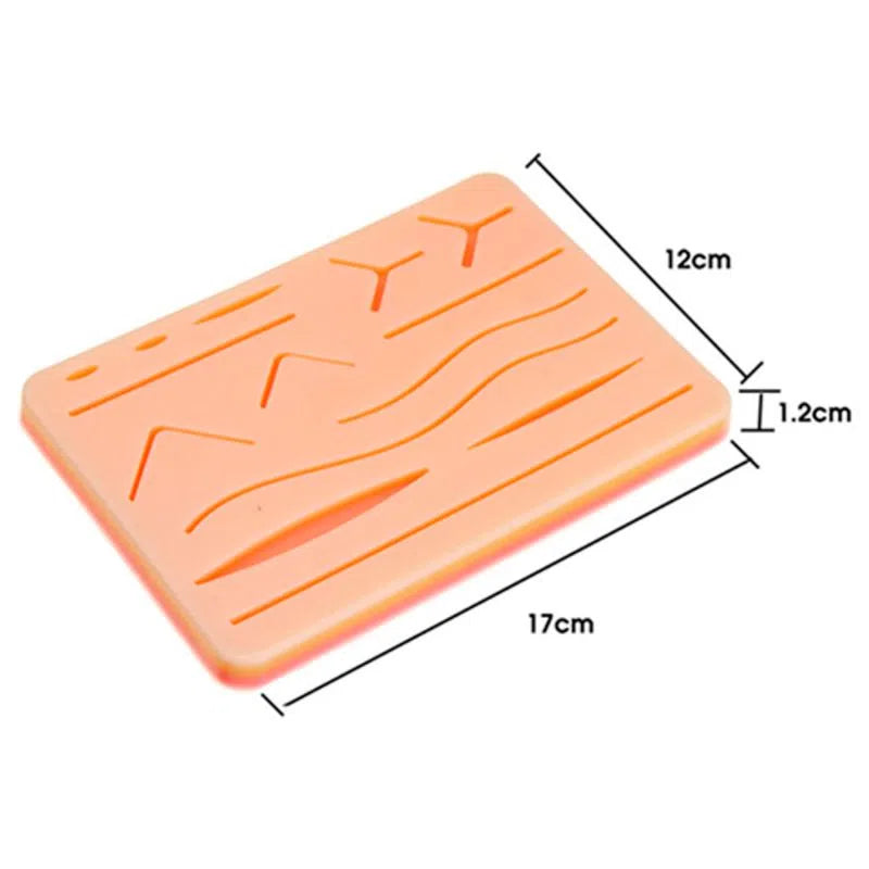 Pad de sutura para prácticas e insiciones, flexible, resistente y reusable, pad de 3 capas de alta calidad - Marca Mercy