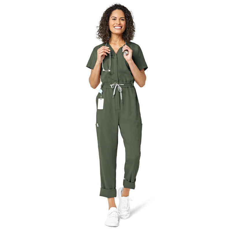 Jumpsuit Médico con Cierre Frontal, Pijama Quirúrgica para Mujer / Uniforme Médico Marca Wink