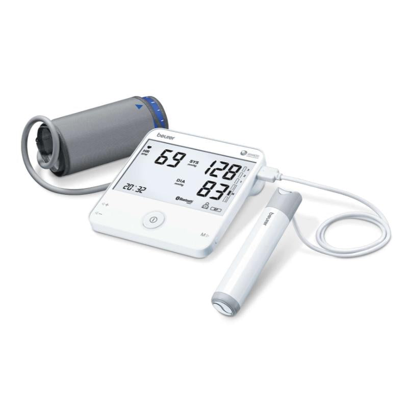 Baumanómetro de Brazo, Bluetooth con 2 Funciones, Mide Presión Arterial y Genera Electrocardiograma / BM95 Marca Beurer