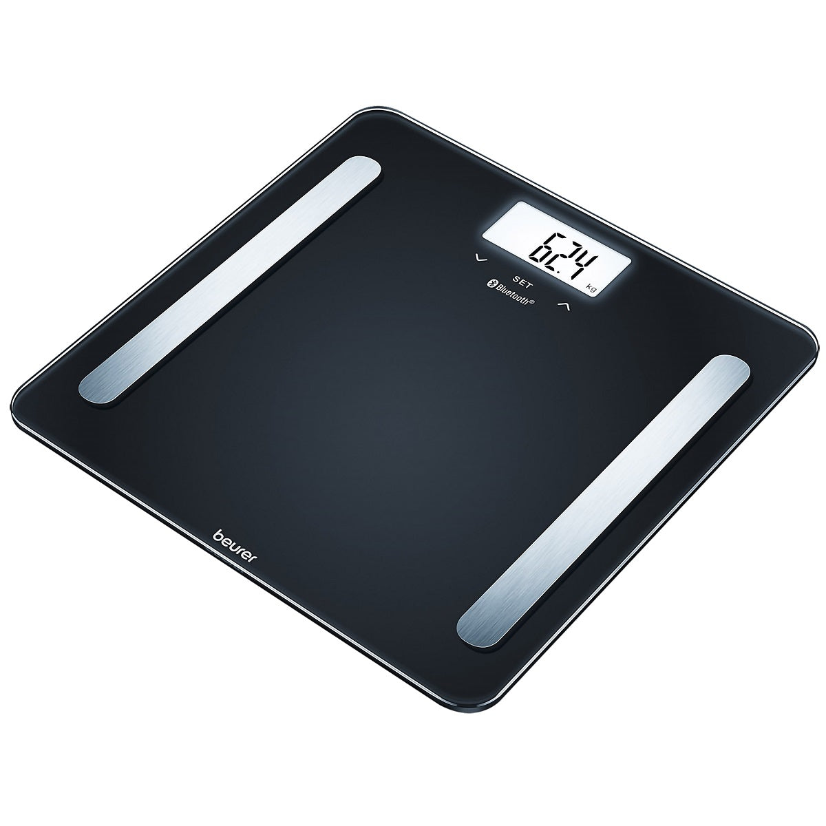 CHWARES Báscula para peso corporal y grasa, báscula recargable de gran  pantalla, báscula de baño digital inteligente con grasa corporal,  analizador de
