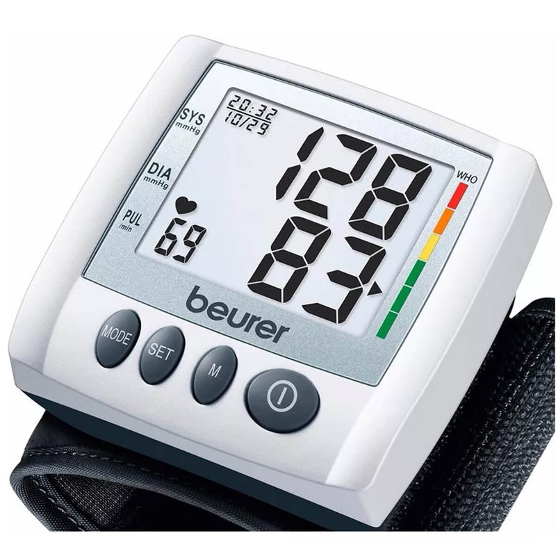 Kit de Baumanómetro Digital de Muñeca BC30 con Termómetro Clínico Digital FT09 - Marca Beurer
