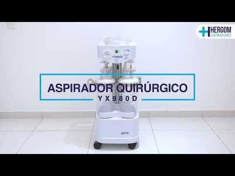 Aspirador Quirúrgico para liposucción de 98 L x minuto, Modelo YX980D - Marca Hergom Aspiradores